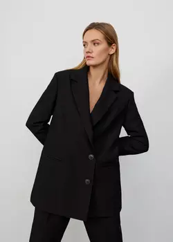 Жакет со шлицами по бокам NICEONE [Черный, S]