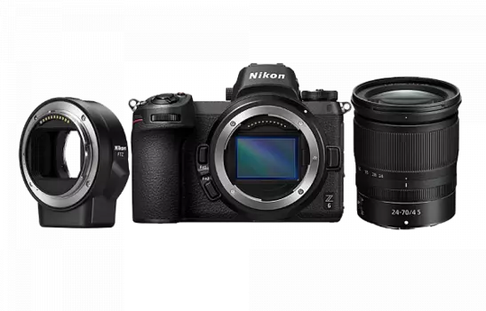 Nikon Фотокамера Z 6 + объектив 24-70/4 S + переходник FTZ + 64Gb XQD