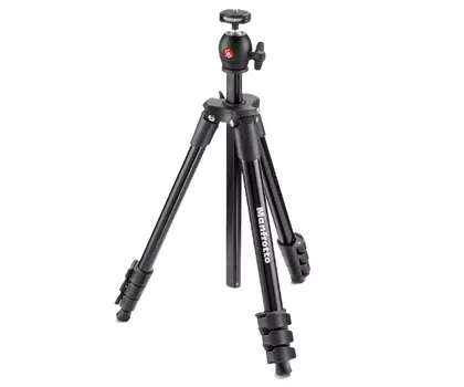 Nikon Manfrotto Штатив для фото-видеокамеры COMPACT LIGHT (MKCOMPACTLT-BK) (витринный образец)