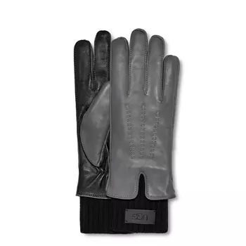 UGG W Leather W Knit Cuff Glove