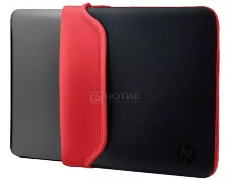 Чехол 14” HP Chroma Sleeve , V5C26AA, Неопрен, Черный/Красный