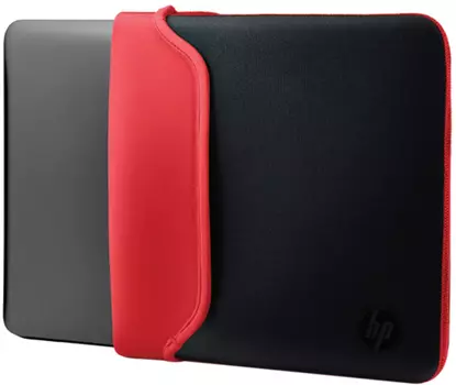 Чехол 15.6” HP Chroma Sleeve , V5C30AA, Неопрен, Черный/Красный