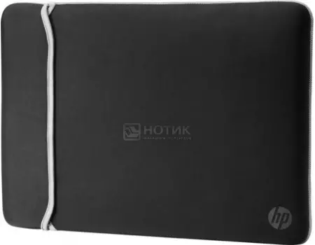 Чехол 15,6” HP Neoprene Reversible Sleeve, 2UF62AA, Неопрен, Черный/Серебристый