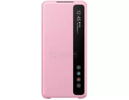 Чехол-книжка Samsung Smart Clear View Cover для смартфона Samsung Galaxy S20+ , Поликарбонат, Pink, Розовый, EF-ZG985CPEGRU