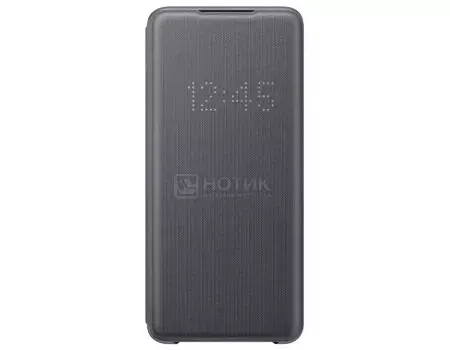 Чехол-книжка Samsung Smart LED View Cover для смартфона Samsung Galaxy S20 Ultra, Полиуретан/Поликарбонат, Gray, Серый, EF-NG988PJEGRU