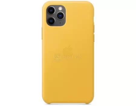 Чехол-накладка Apple Leather Case Meyer Lemon для iPhone 11 Pro MWYA2ZM/A, Кожа, Желтый