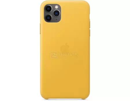 Чехол-накладка Apple Leather Case Meyer Lemon для iPhone 11 Pro Max MX0A2ZM/A, Кожа, Желтый