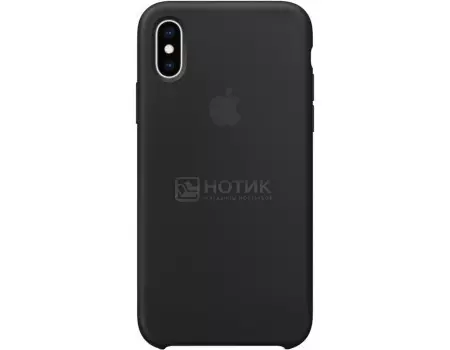 Чехол-накладка Apple Silicone Case Black для iPhone XS Max MRWE2ZM/A, Силикон, Черный