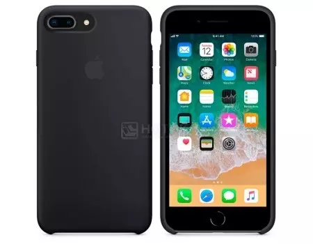 Чехол-накладка Apple Silicone Case Black для iPhone 8 Plus / 7 Plus MQGW2ZM/A, Силикон, Черный