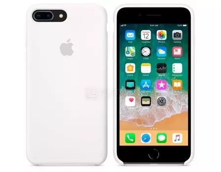 Чехол-накладка Apple Silicone Case White для iPhone 8 Plus / 7 Plus MQGX2ZM/A, Силикон, Белый