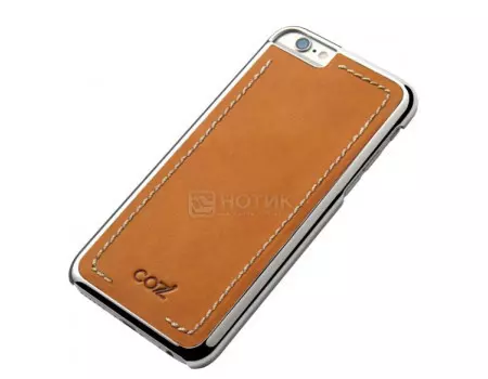 Чехол-накладка Cozistyle Leather Chrome Case для iPhone 6/iPhone 6s, Кожа/Поликарбонат, Светло-коричневый CLCC6018