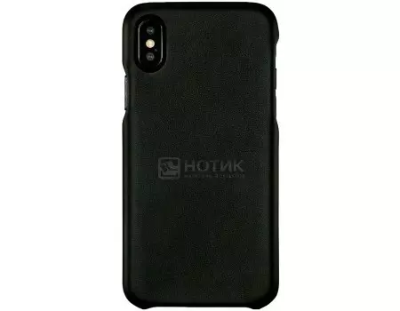 Чехол-накладка G-Case Slim Premium для смартфона Apple iPhone X / XS, Искусственная кожа, Черный GG-893