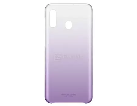 Чехол-накладка Samsung Gradation Cover для смартфона Samsung Galaxy A20 , Поликарбонат, Violet, Фиолетовый, EF-AA205CVEGRU