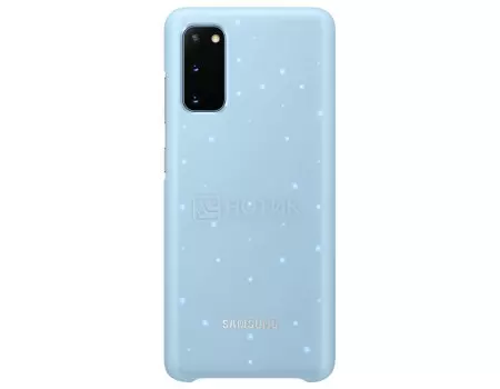 Чехол-накладка Samsung Smart LED Cover для смартфона Samsung Galaxy S20, Поликарбонат, Blue, Голубой, EF-KG980CLEGRU