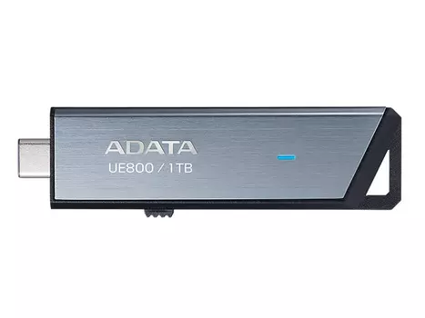 Флешка ADATA Elite UE800, 1Tb, USB Type-C, Серебристый AELI-UE800-1T-CSG