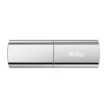 Флешка Netac US2, 128Gb, USB 3.2, Серебристый NT03US2N-128G-32SL