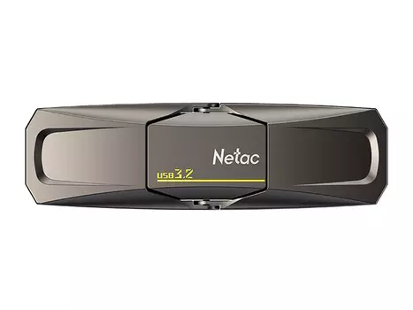Флешка Netac US5, 512Gb, USB 3.2/USB Type-C, Серый NT03US5C-512G-32TA