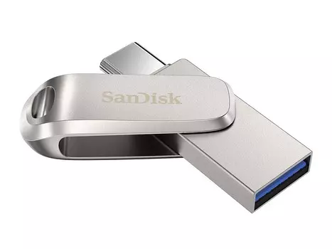 Флешка SanDisk 32Gb Ultra Dual Drive Luxe SDDDC4-032G-G46 USB 3.1/USB Type-C, Серебристый