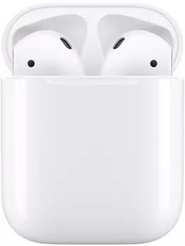 Гарнитура беспроводная Apple AirPods 2 with Charging Case 2019 (без беспроводной зарядки чехла) MV7N2RU/A, Белый