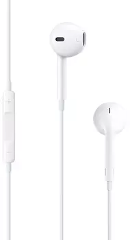 Гарнитура проводная Apple EarPods with Remote and Mic, Белый MNHF2ZM/A