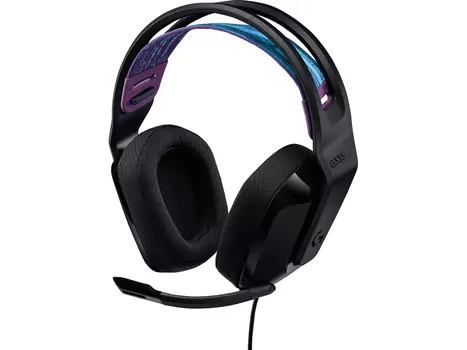 Гарнитура проводная Logitech G335, Mini jack, Черный 981-000978