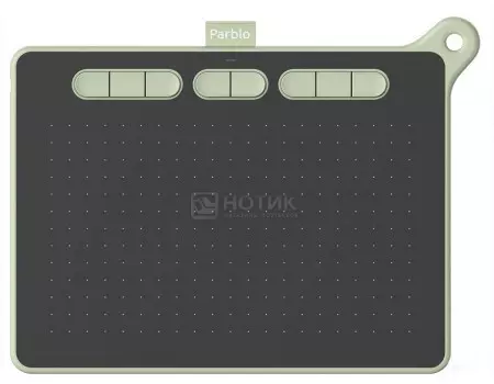 Графический планшет Parblo Ninos M USB Type-C, Черный/Зеленый, 1471392