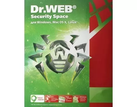 Электронная лицензия Dr.Web Security Space Комплексная защита, 12 мес. на 2 ПК