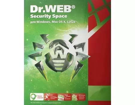 Электронная лицензия Dr.Web Security Space Комплексная защита, 24 мес. на 4 ПК