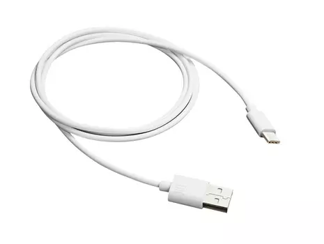 Кабель Canyon UC-1, USB 2.0 - USB Type-C, 5B/1A, 1м, Белый CNE-USBC1W