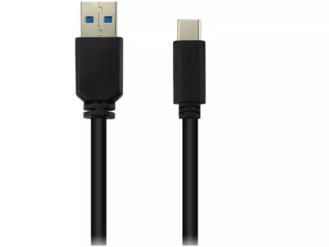 Кабель Canyon UC-4, USB 3.0 - USB Type-C, 3A, 1м, Черный CNE-USBC4B