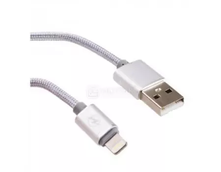 Кабель JOYROOM, USB - Lightning 8-pin, 1.2м, Fabric Series, Серый JR-RS801i Grey