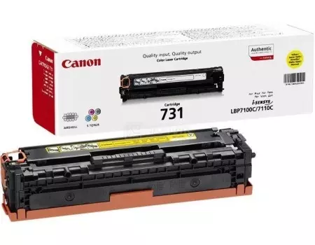Картридж Canon 731 для LBP 7100Cn 7110Cw 1500стр Желтый 6269B002
