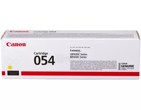 Картридж лазерный Canon 054 Y желтый (1200стр.) для Canon MF645Cx/ MF643Cdw/ MF641Cw/ LBP623Cdw/ 621Cw 3021C002