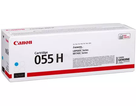 Картридж лазерный Canon 055 H C голубой (5900стр.) для Canon MF746Cx/ MF744Cdw/ MF742Cdw/ LBP664Cx/ 663Cdw 3019C002