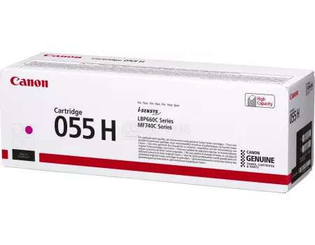 Картридж лазерный Canon 055 H M пурпурный (5900стр.) для Canon MF746Cx/ MF744Cdw/ MF742Cdw/ LBP664Cx/ 663Cdw 3018C002