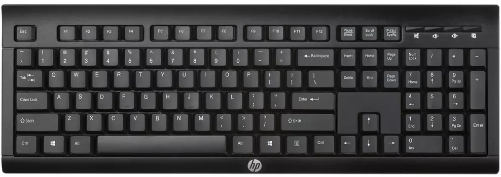 Клавиатура беспроводная HP Keyboard K2500, Черный E5E78AA