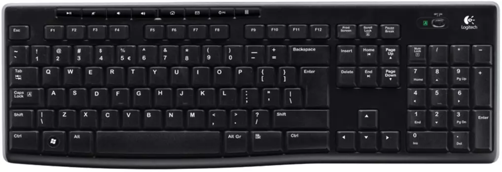 Клавиатура беспроводная Logitech K270 920-003757 Черный