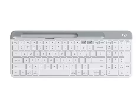 Клавиатура беспроводная Logitech K580 Slim Multi-Device, Bluetooth, Белый/Серый 920-010621