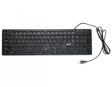 Клавиатура проводная Acer OKW020 Keyboard ZL.KBDEE.001, USB, Черный