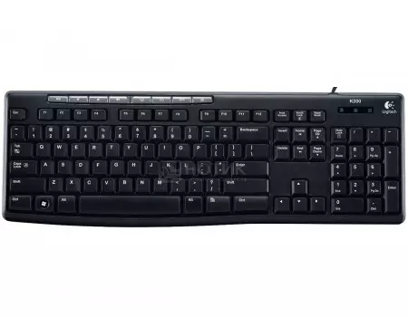 Клавиатура проводная Logitech K200, USB, Черный 920-008814
