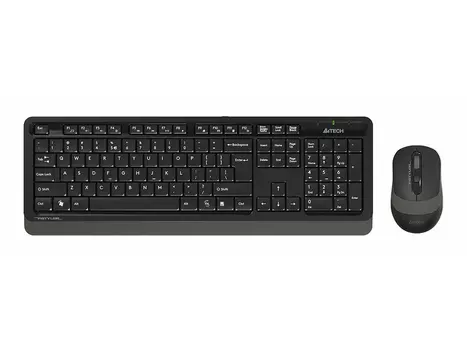 Комплект беспроводной клавиатура + мышь A4Tech Fstyler FG1010S, Wireless/USB, Черный/Серый FG1010S GREY