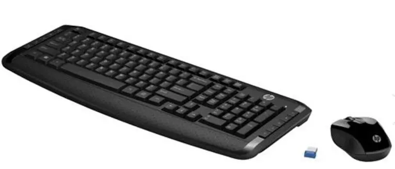 Комплект беспроводной клавиатура+мышь HP Wireless Keyboard and Mouse 300, Черный 3ML04AA