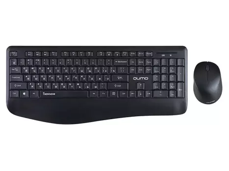 Комплект беспроводной клавиатура + мышь Qumo Space K57/M75, Wireless/USB, Черный 30704