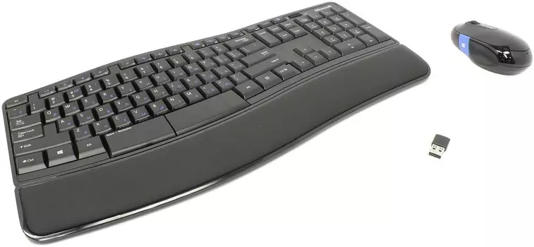 Комплект Клавиатура + мышь беспроводная Microsoft Wireless Desktop Sculpt Comfort, (комплект), Черный L3V-00017
