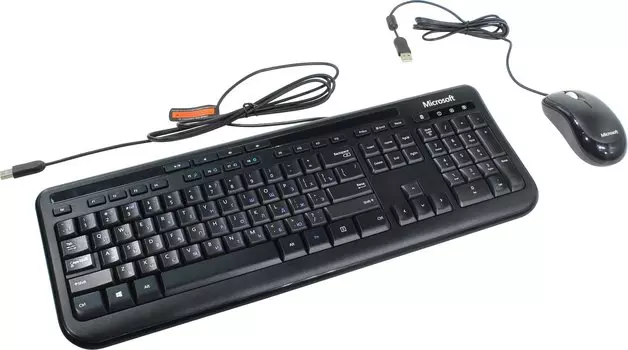 Комплект Клавиатура + мышь проводная Microsoft Wired Desktop 600, USB, Black (комплект), Черный 3J2-00015