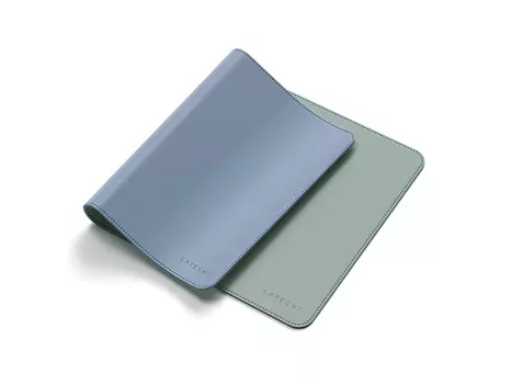 Коврик для мыши Satechi Dual Side ECO-Leather Deskmate, 585x310 мм, Синий/Зеленый ST-LDMBL