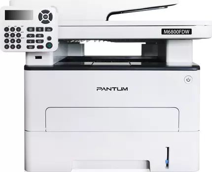 МФУ лазерное монохромное Pantum M6800FDW, A4, ADF, 30 стр/мин, Duplex, 256Мб, USB, Wi-Fi, LAN, Факс, Белый M6800FDW