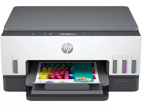 МФУ струйное цветное HP Smart Tank 670, A4, 12/7 стр/мин, USB 2.0, Wi-Fi, BT, Duplex, СНПЧ Черный/Белый 6UU48A