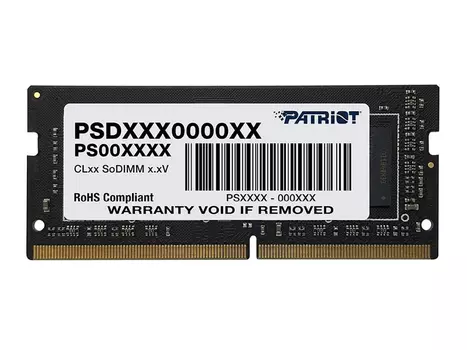 Модуль оперативной памяти PATRIOT Signature Line SO-DIMM DDR4 16ГБ PC4-21300, 2666MHz 1.2V, CL19, PSD416G266681S
