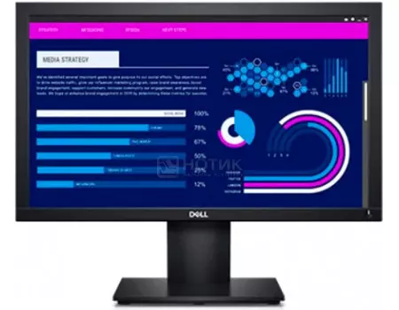 Монитор 18,5" Dell E1920H, WXGA, TN, VGA, DP, Черный 1920-0667